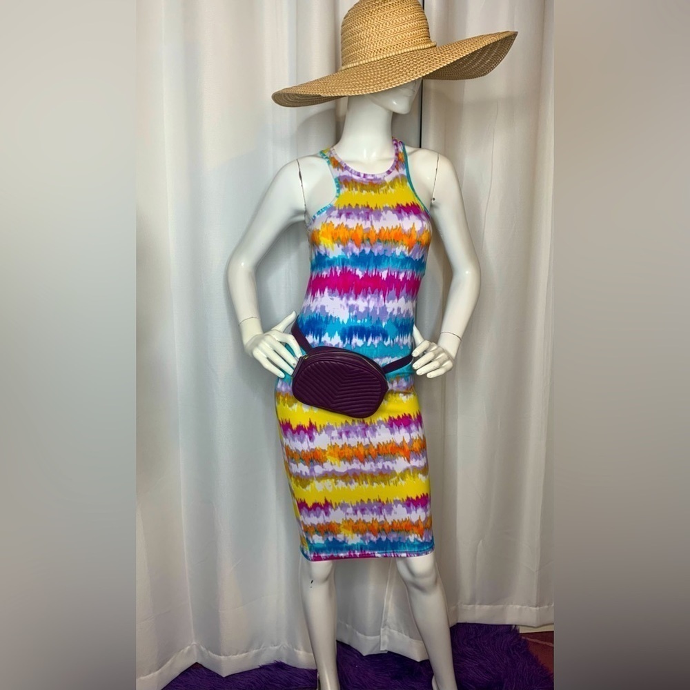 Nwt Tie Die Multicoloured Tank Dress by Rouge